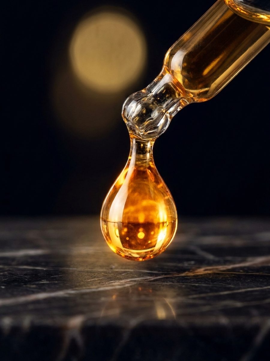 قطّارة تملأ زجاجة عطر
